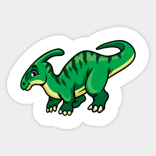 Cute Parasaurus Happy Dinosaur Sticker